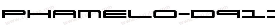 Phamelo-D911字体转换