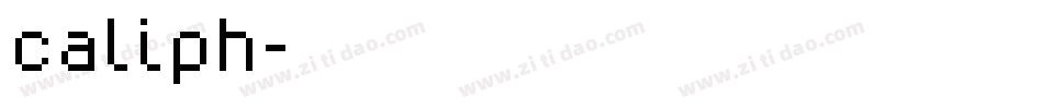 caliph字体转换
