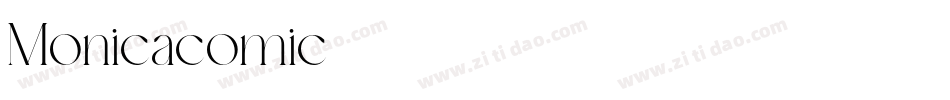 Monicacomic字体转换