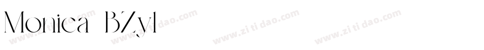 Monica-BZyl字体转换