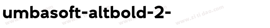 umbasoft-altbold-2字体转换