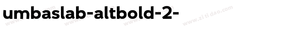 umbaslab-altbold-2字体转换
