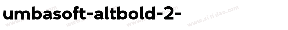 umbasoft-altbold-2字体转换