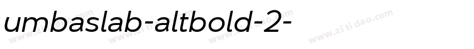 umbaslab-altbold-2字体转换