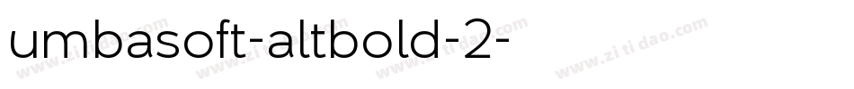 umbasoft-altbold-2字体转换
