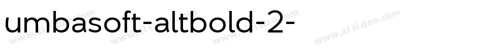 umbasoft-altbold-2字体转换