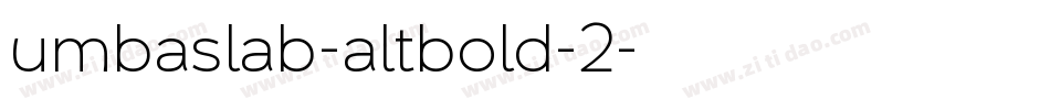 umbaslab-altbold-2字体转换