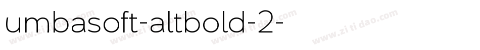 umbasoft-altbold-2字体转换