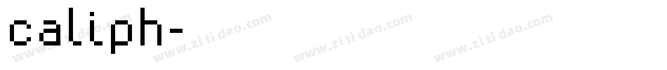 caliph字体转换