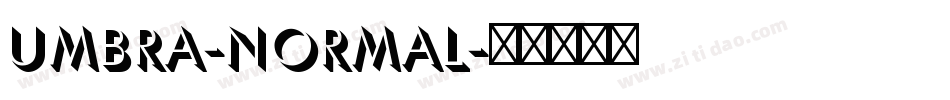 Umbra-Normal字体转换