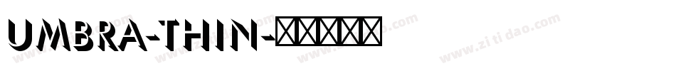 Umbra-Thin字体转换