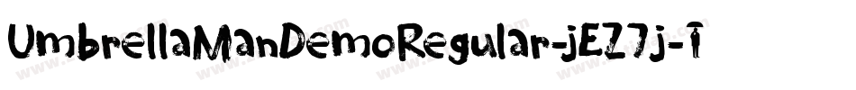 UmbrellaManDemoRegular-jEZ7j字体转换