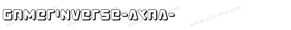 GamerInverse-AXaA字体转换