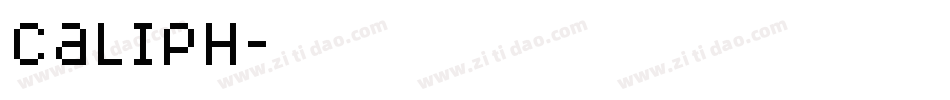 caliph字体转换