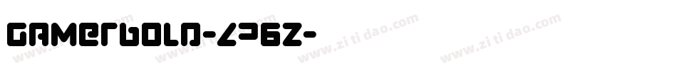 GamerBold-ZP6z字体转换