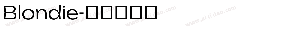 Blondie字体转换