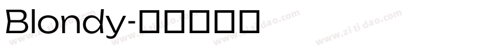 Blondy字体转换