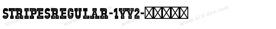 StripesRegular-1VV2字体转换