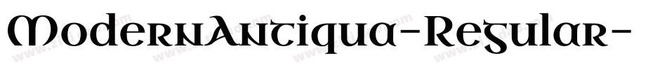 ModernAntiqua-Regular字体转换