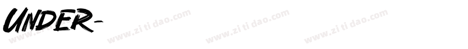 Under字体转换