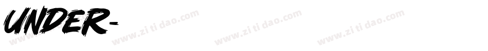 Under字体转换