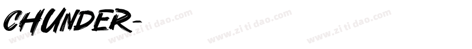 Chunder字体转换
