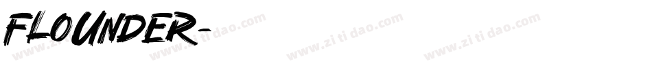 Flounder字体转换