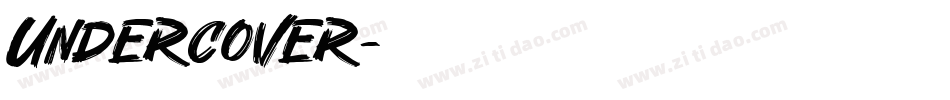UNDERCOVER字体转换