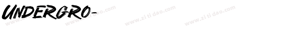 UNDERGRO字体转换