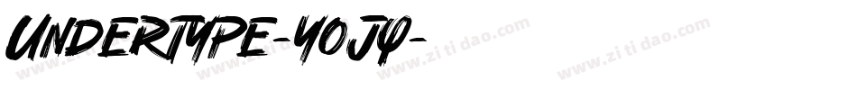 UnderType-yOjq字体转换