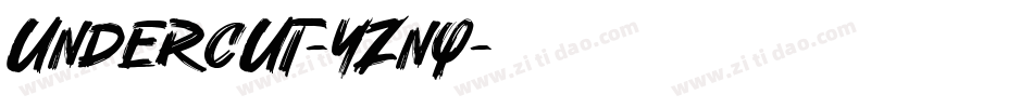 Undercut-YZnq字体转换