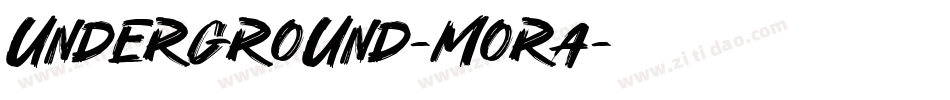 Underground-mora字体转换