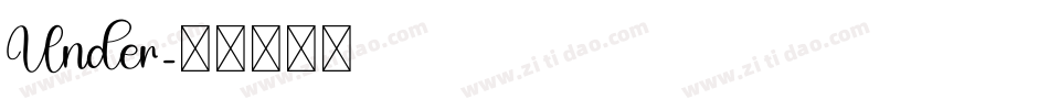 Under字体转换