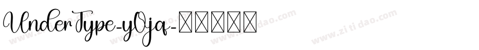 UnderType-yOjq字体转换