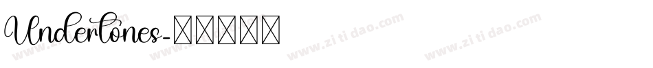 Undertones字体转换