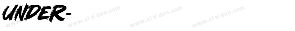 Under字体转换