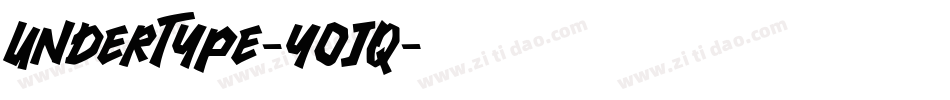 UnderType-yOjq字体转换