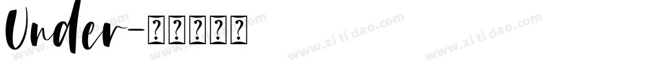 Under字体转换