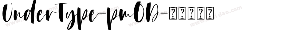 UnderType-pmOD字体转换