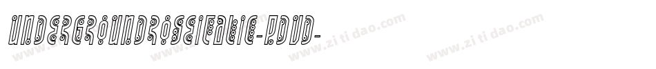 UndergroundRoseItalic-pdvd字体转换 UndergroundRoseItalic-pdvd字体转换