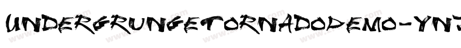 UndergrungeTornadoDemo-ynzq字体转换