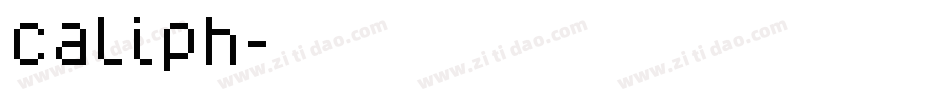caliph字体转换