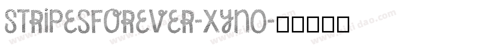 StripesForever-xynO字体转换