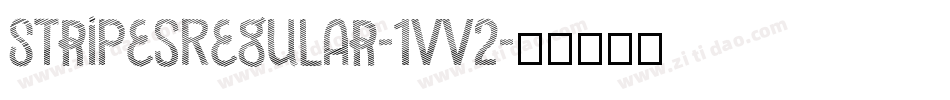 StripesRegular-1VV2字体转换