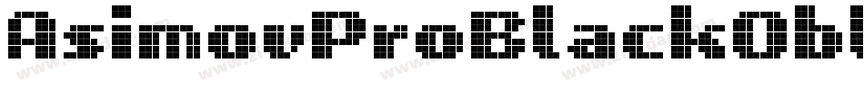AsimovProBlackOblique-YLX8字体转换