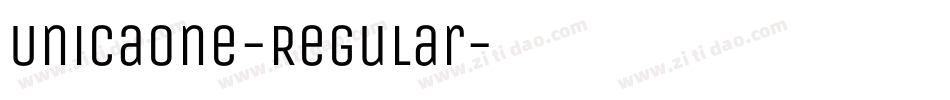 UnicaOne-Regular字体转换