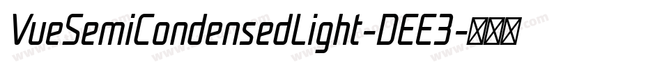 VueSemiCondensedLight-DEE3字体转换