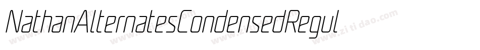 NathanAlternatesCondensedRegular-q0A6字体转换
