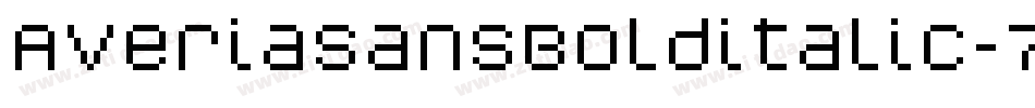 AveriasansBolditalic-7XXw字体转换