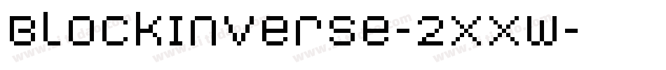 BlockInverse-2XXw字体转换